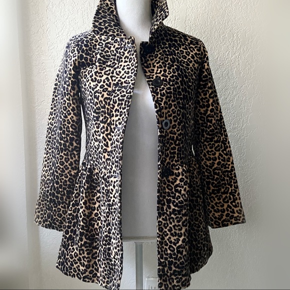 Girls Animal Print Dress Coat Sz 10-12 - Picture 10 of 15